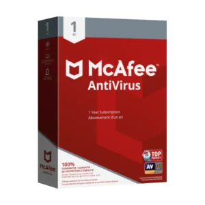 McAfee Antivirus (1 PC, 1 Year)